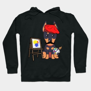 Funny alsatian is a painter Hoodie